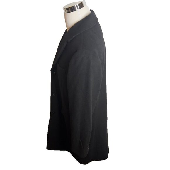 J.Crew $548 Mens Ludlow Top coat Wool Blend in Black 46L BS469 - Picture 3 of 10